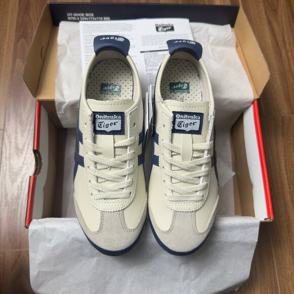 Onitsuka Tiger MEXICO 66 Sneaker Athletic BIRCH PEACOAT Unisex - Picture 1 of 5